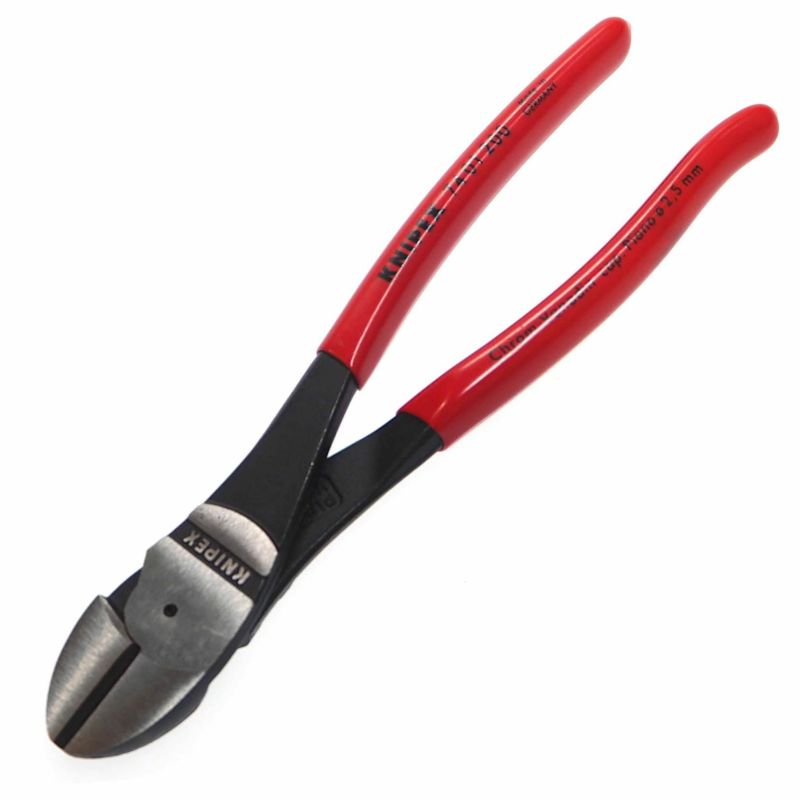 KNIPEX(クニペックス) 強力型斜ニッパー ピアノ線、硬線用 7401-200
