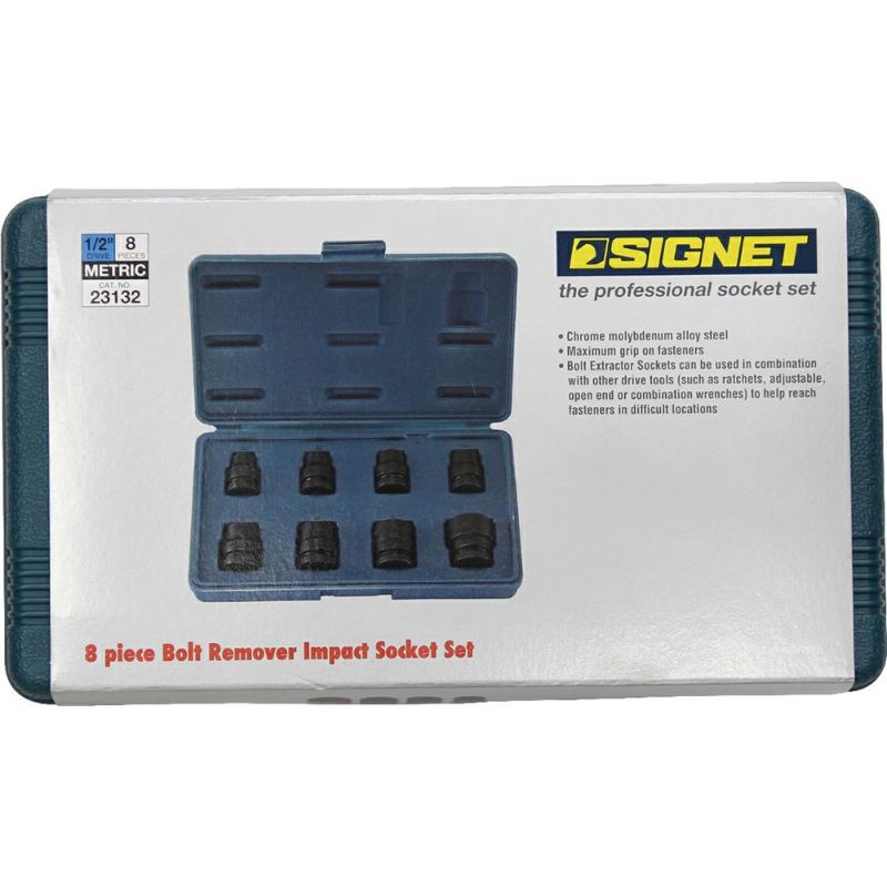 SIGNET(シグネット)1/2dr インパクト用ボルトリムーバーソケットセット8PC 23132