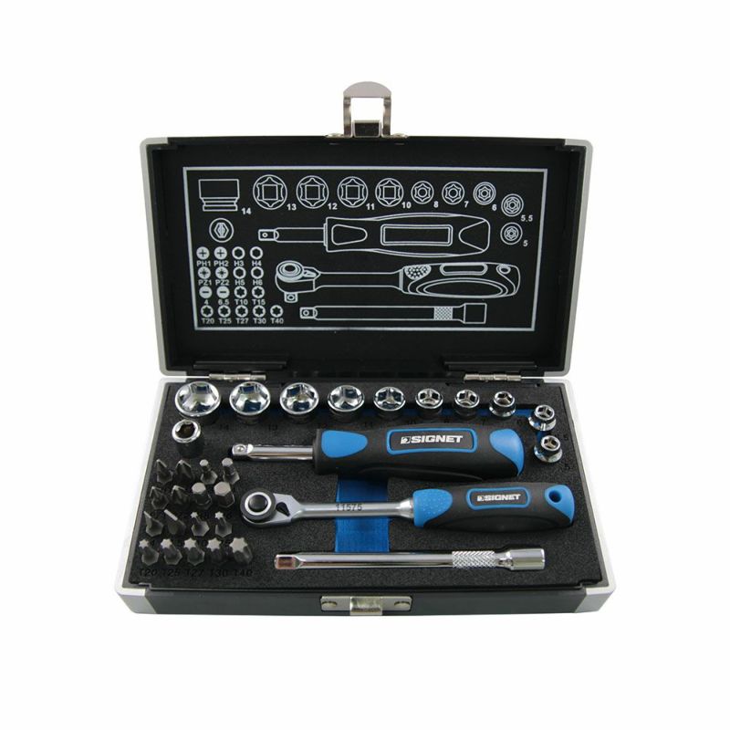 SIGNET 1/4DR 31PC ショートソケット&ビットセット 6角 11121