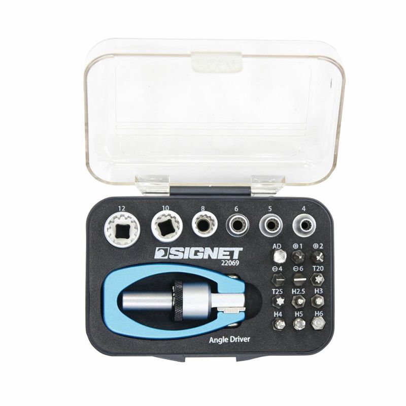 SIGNET(シグネット)マルチアングル・ミニラチェット&ソケットセット 19点 22069