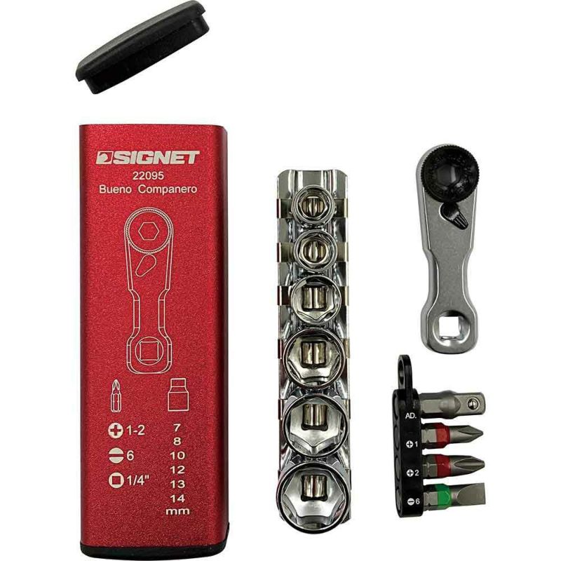 SIGNET ウルトラショートスクエア ミニラチェセット レッド 22095