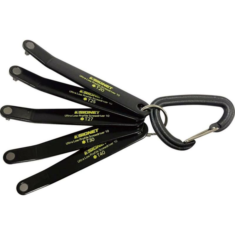 SIGNET 5PCS薄型オフセットレンチ スペーステン ヘックスローブ 35082