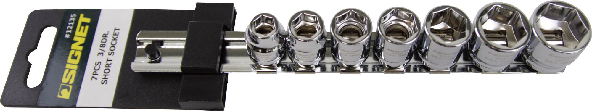 3/8”DR ショートソケットセット(6角)