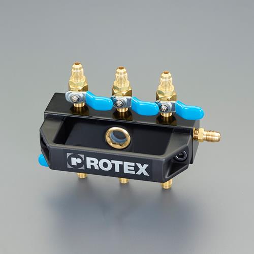 ロテックス(ROTEX) 1/4” 回収用ヘッダー(ボールバルブ・サイトグラス付) RP620SG