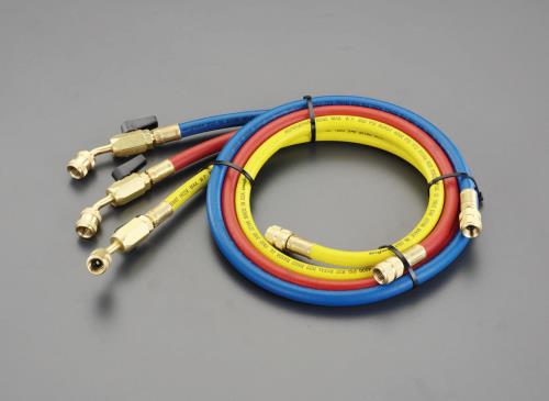 ロテックス(ROTEX) 100cm/R12・R22・R502 バルブ付チャージングホースセット RP1512-SS