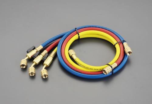 ロテックス(ROTEX) 100cm/R32R410A ボールバルブ付チャージングホースセット RP1612-SS