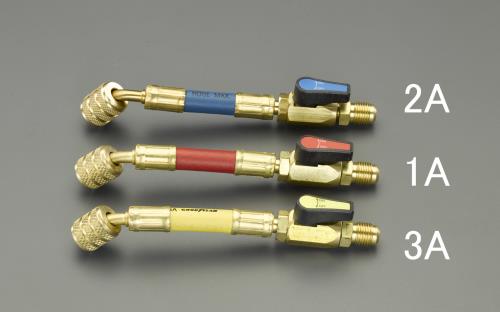 ロテックス(ROTEX) 15cm/R32/R410A ボールバルブ付チャージホース(青) RP1614N