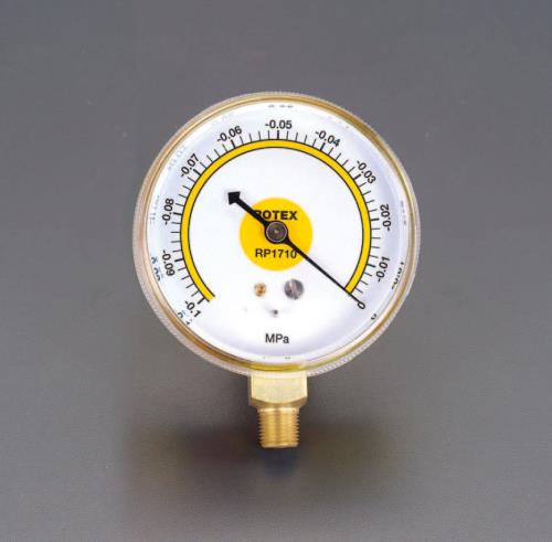 ロテックス(ROTEX) 0〜 -0.1Mpa 真空計 RP1710