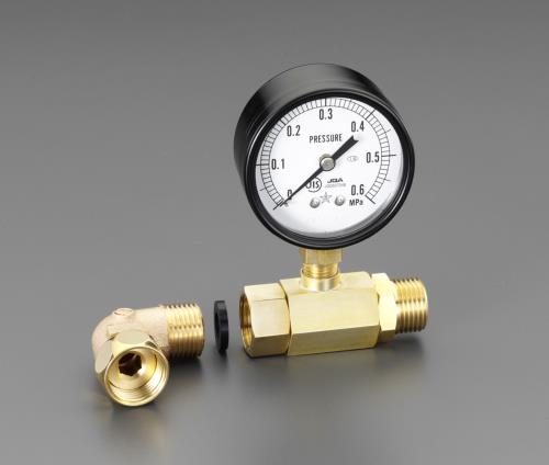 カクダイ G1/2”xG1/2” 水圧テストゲージ 649-803