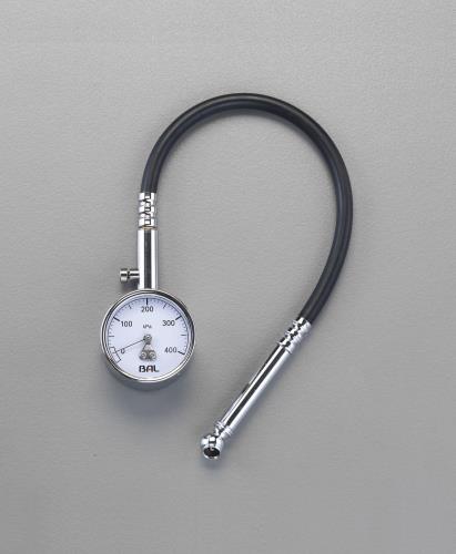 大橋産業(BAL) 50- 400kPa タイヤゲージ(270mmホース付) No.1224