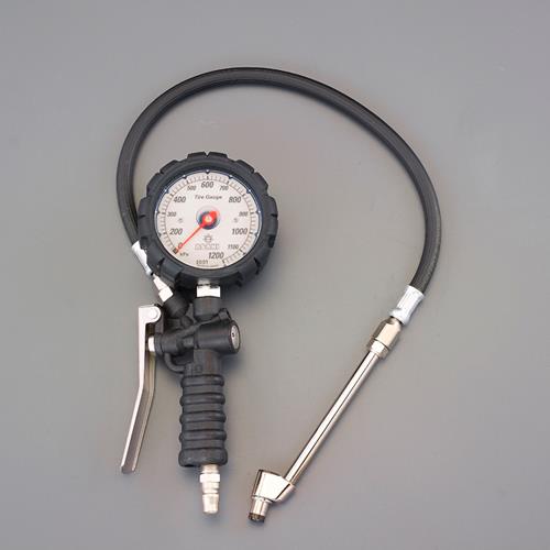 ESCO(エスコ) 120-1200kPa タイヤゲージ&チャック EA123CH-13