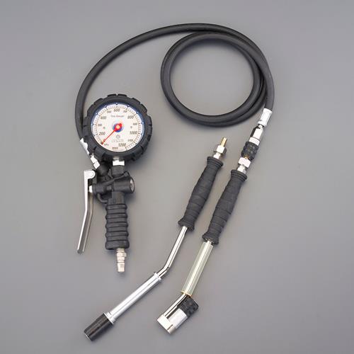 ESCO(エスコ) 120-1200kPa タイヤゲージ&チャック EA123CH-17