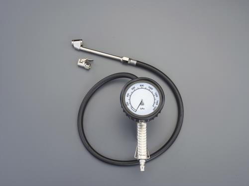 ESCO(エスコ) 0- 1500kPa タイヤゲージ&チャック EA123CT-2