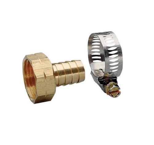 ESCO(エスコ) 3/4”NHx15mm 雌ねじステム(ホースバンド付) EA124GC-53