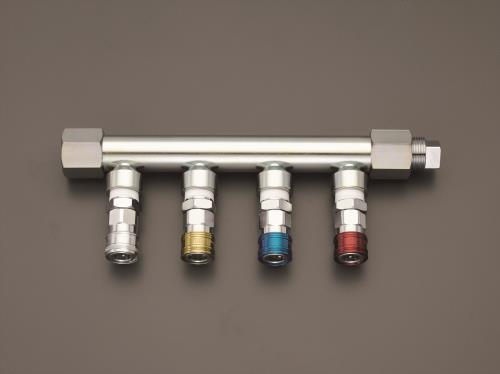 ESCO(エスコ) Rc 3/4”/4連 エアー配管分岐カップリング EA140DL-142A