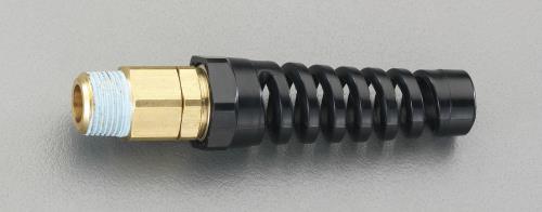 ESCO(エスコ) R3/8”・ 9x13mm雄ねじ付ホース継手(プロテクター付) EA140GH-4