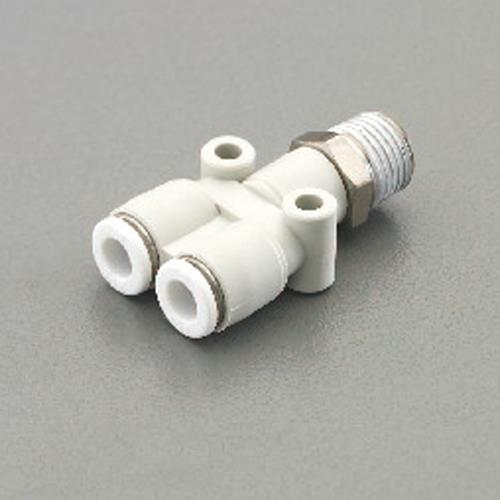 アオイ 10mmxR 1/2” Y型ユニオン(ねじ付) ZY-104-N