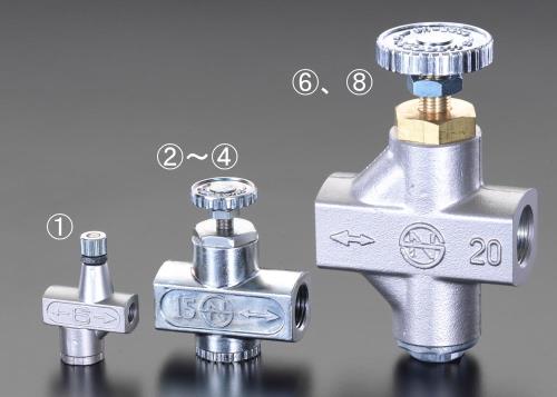 ESCO(エスコ) Rc 3/8” 流量調整器 EA153EB-3
