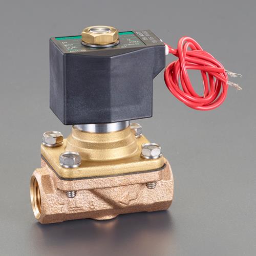 ESCO(エスコ) AC200V・Rc3/8” 2方向電磁弁(パイロットキック式) EA153HC-24