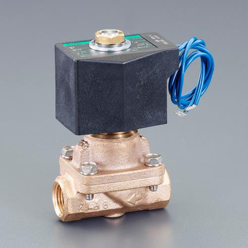 ESCO(エスコ) AC100V・Rc3/8” 2方向電磁弁(パイロットキック式) EA153HC-3