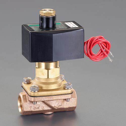 ESCO(エスコ) AC200V・Rc1/2” 2方向電磁弁(パイロットキック式) EA153HC-42
