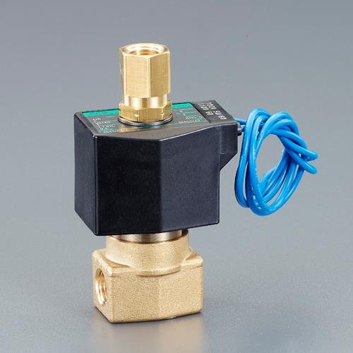 ESCO(エスコ) AC100V・Rc3/8”(2.3mm) 3方向電磁弁 EA153HK-7