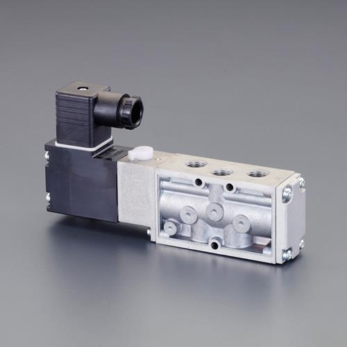 ESCO(エスコ) AC200V・Rc3/8” 5方向電磁弁(流量5.8C) EA153HL-20
