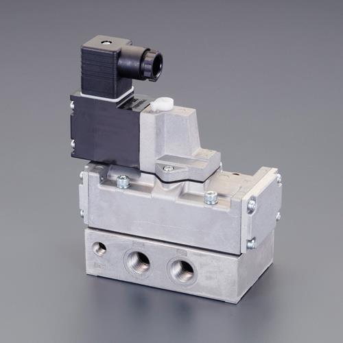 ESCO(エスコ) AC100V・Rc3/8” 5方向電磁弁(流量5.0C) EA153HL-33