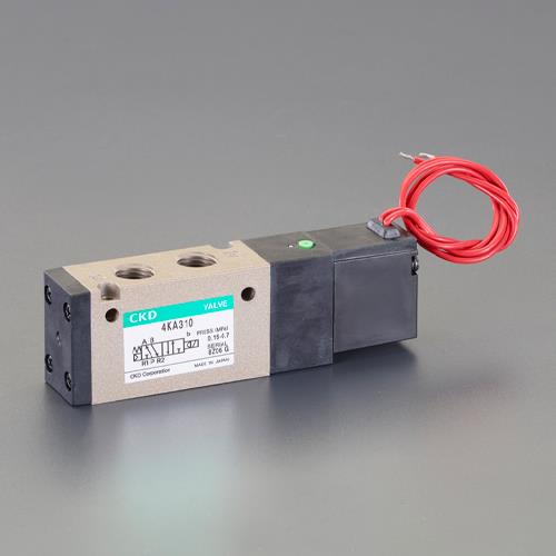 ESCO(エスコ) AC200V・Rc1/8” 5方向電磁弁(ダイレクト配管) EA153HL-4