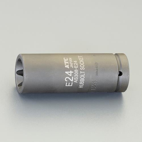 KTC(京都機械工具) 1/2”DRxE24 インパクト用ハブボルトソケット(E形) AS308-E24