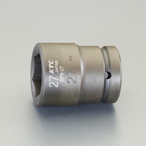 KTC(京都機械工具) 3/4”DRx27mm インパクトソケット(ピン・リング付) BP6-27P