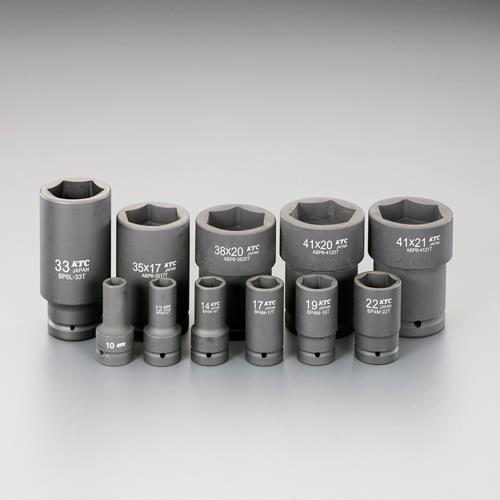 KTC(京都機械工具) 3/4”DR(11個組)ホイールナット用ソケット(アウター/インナー用) ATBP611TP