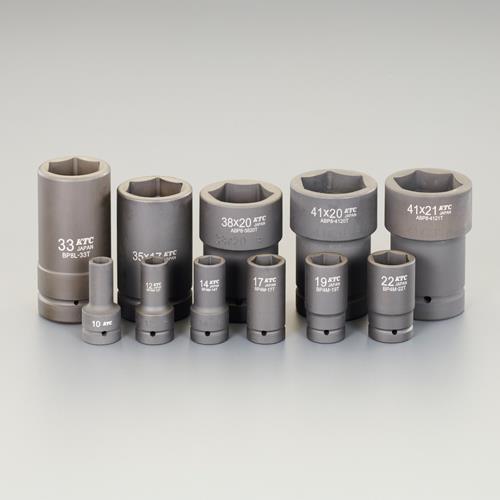 KTC(京都機械工具) 1”DR(11個組) ホイールナット用ソケット(アウター/インナー用) ATBP811TP