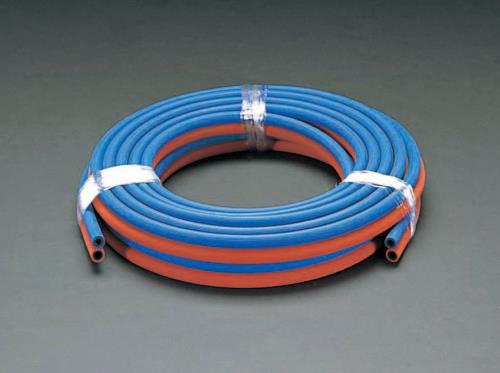 ESCO(エスコ) (8.0+8.0mm)x10m ツインホース(溶接用) EA300A-10