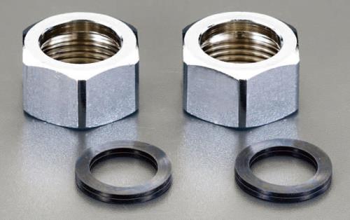 カクダイ 呼13/G 1/2” ナットセット(フレキパイプ用/2個) 0675-13