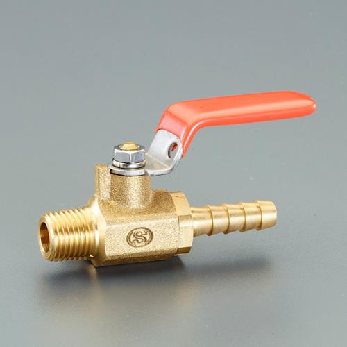 オンダ製作所 R 1/8”x 6.0mm ミニボールバルブ(ホースニップル付) MR5-0606