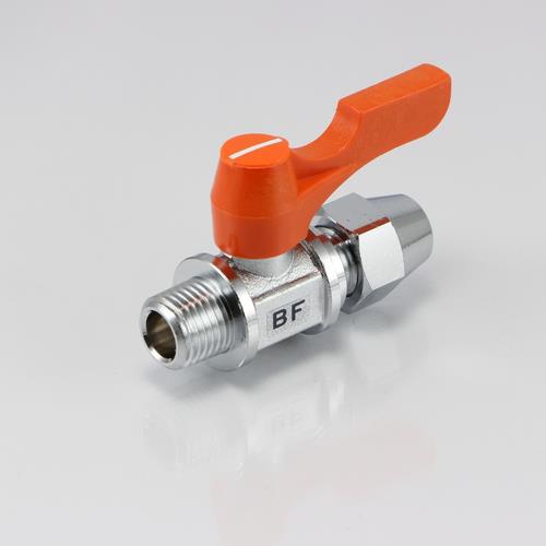 アソー(ASOH) R 1/4”x 8.0mm ボールバルブ(フレアー式・ミニチュア) BF-1208