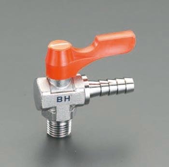 アソー(ASOH) R 1/4”x 8.0mm ボールバルブ(ステム式・アングル) BH-3208