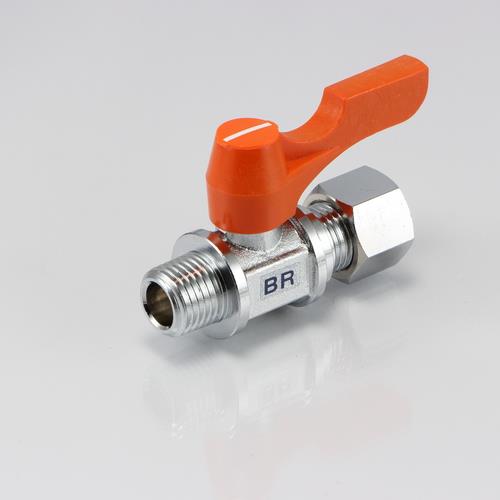 アソー(ASOH) R 1/2”x10.0mm ミニボールバルブ BR-2410