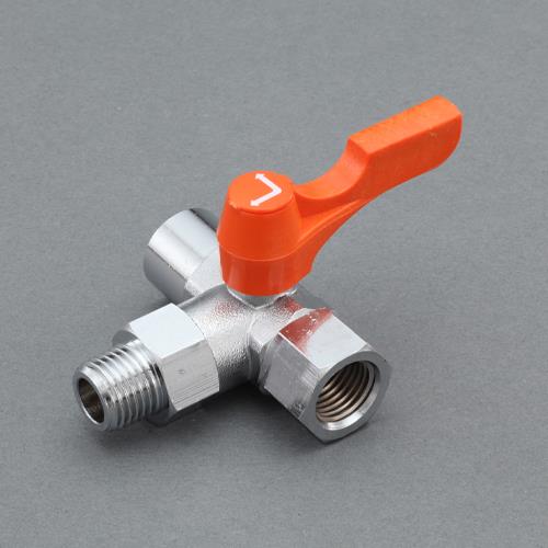 アソー(ASOH) R 1/4”xRc1/4”xRc1/4” 三方ミニボールバルブ BT-3222R