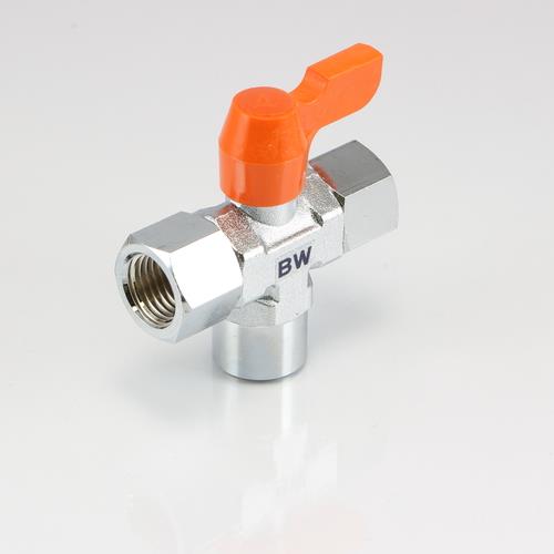 アソー(ASOH) Rc 1/8” ミニボールバルブ(3方) BW-5111R