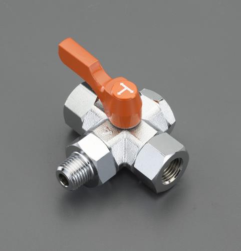 アソー(ASOH) R1/8”xRc1/8” 三方四面ミニボールバルブ BX-3111R