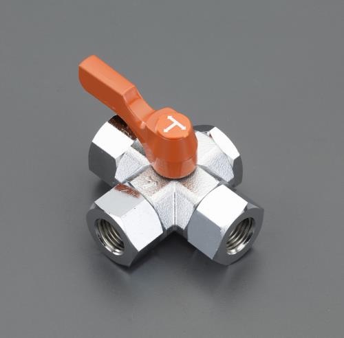 アソー(ASOH) Rc 3/8” 三方四面ミニボールバルブ BX-2333R