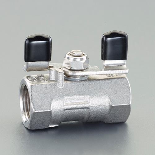 アソー(ASOH) G3/8”xRc3/8” ボールバルブ(ステンレス製/蝶ハンドル) VG-7133