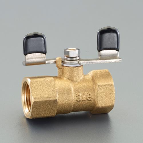 アソー(ASOH) G3/8”xRc3/8” ボールバルブ(真鍮製/蝶ハンドル) VG-1133