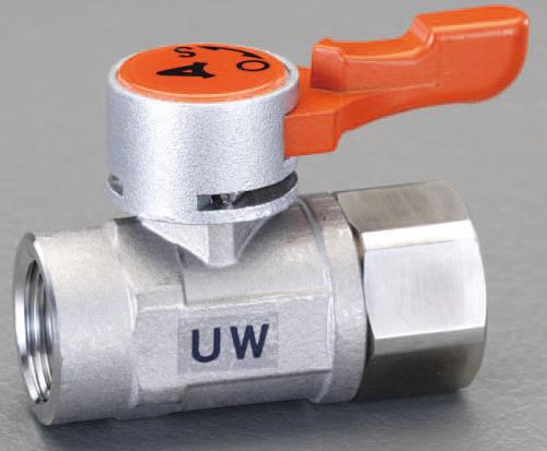 アソー(ASOH) Rc3/8”xRc3/8” ミニボールバルブ(ステンレス製) UW-1033