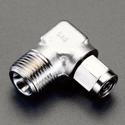 アオイ R 1/4”x 8mm ユニオン(エルボ/ステンレス製) ESIL-0805-2