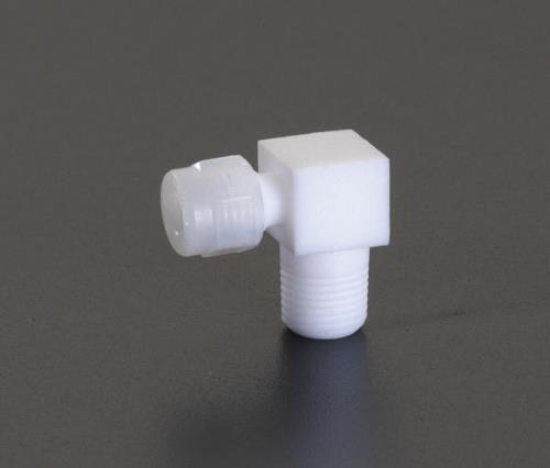 フロウエル(Flowell) 4mmxR 1/4” エルボ(雄ねじ/フッ素樹脂製) 30-4ME4-C