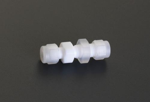 フロウエル(Flowell) 8mm ユニオン(バルクヘッド/フッ素樹脂製) 30-8BU-C