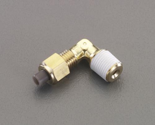 ESCO(エスコ) R 1/4”x 6mm ユニオン(エルボ/黄銅製) EA425LB-62